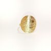 BAGUE IMPRESSION DENTELLE OR