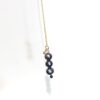 Sautoir talisman 3 perles baroque