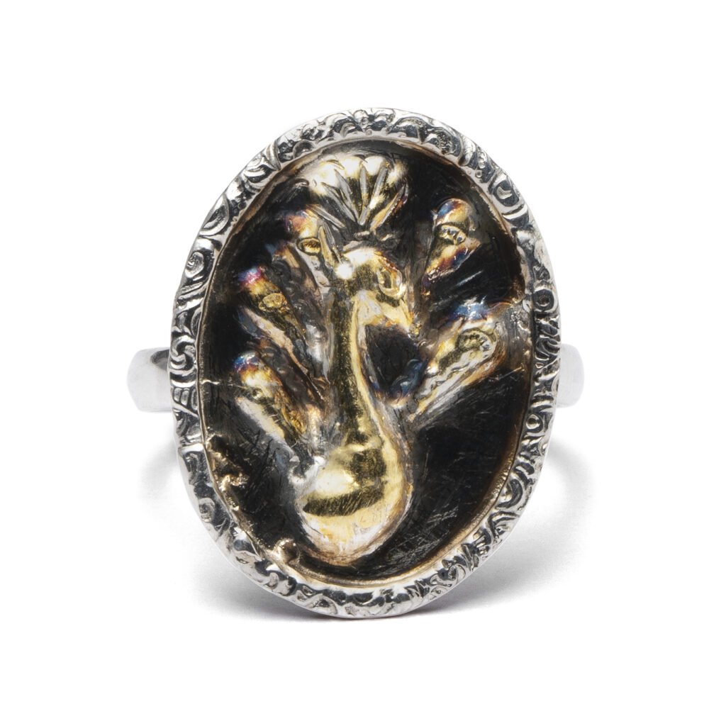 bague Taous bestiaire fantastique atelier poiema Bijoux joaillier créateur Ardèche Tournon sur Rhône bijou unique